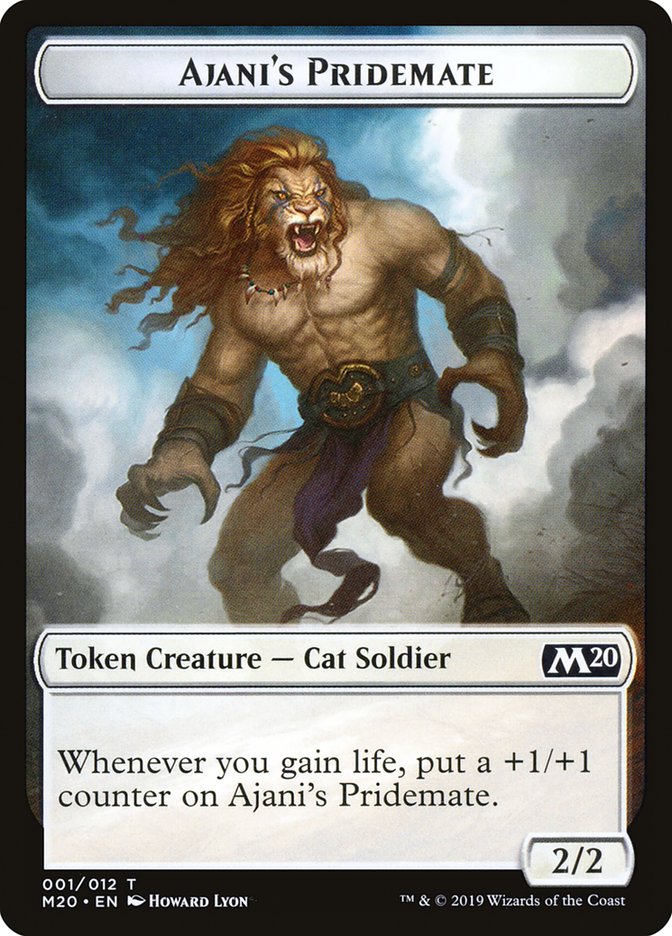 Ajani's Pridemate Token [Core Set 2020 Tokens] | The Gaming-Verse