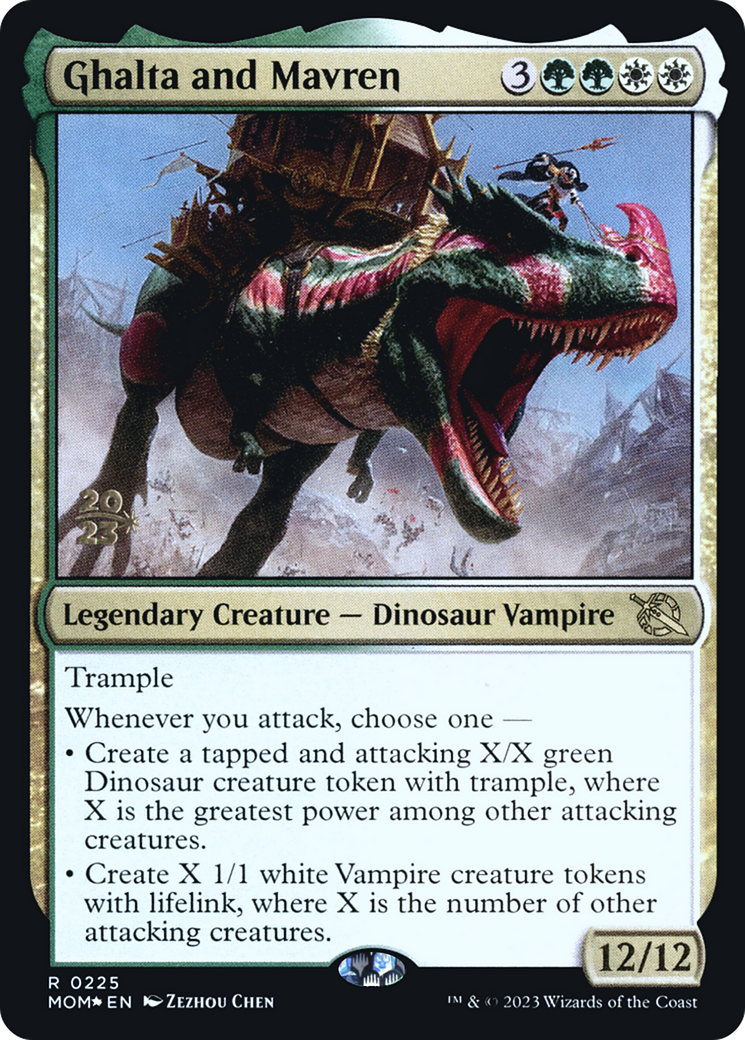 Ghalta and Mavren [March of the Machine Prerelease Promos] | The Gaming-Verse