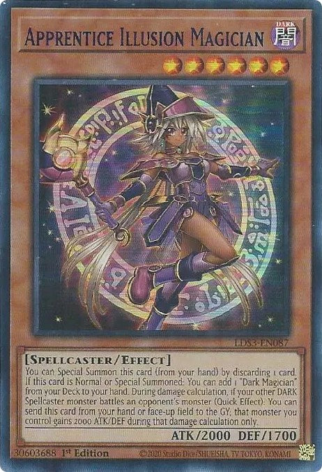 Apprentice Illusion Magician (Blue) [LDS3-EN087] Ultra Rare | The Gaming-Verse