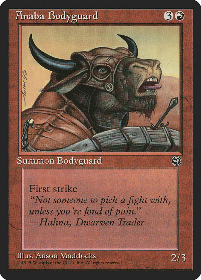 Anaba Bodyguard (Halina Flavor Text) [Homelands] | The Gaming-Verse