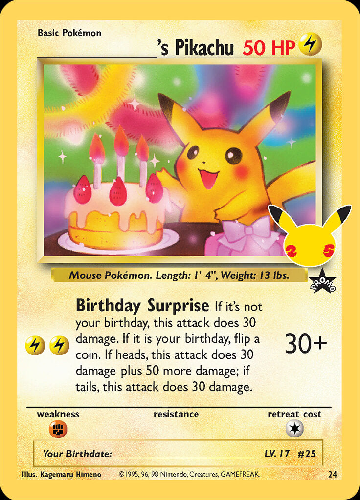 _____'s Pikachu (24) [Celebrations: 25th Anniversary - Classic Collection] | The Gaming-Verse