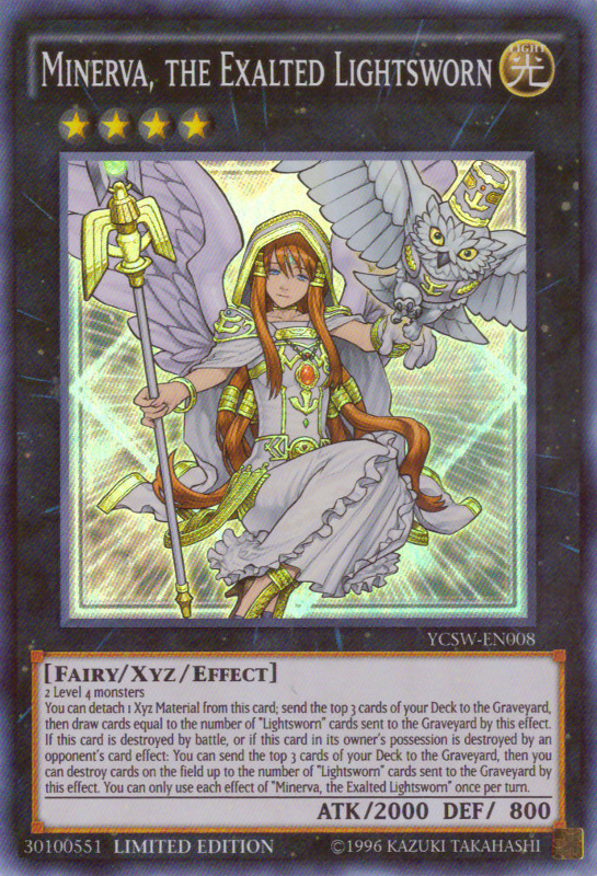 Minerva, the Exalted Lightsworn [YCSW-EN008] Super Rare | The Gaming-Verse