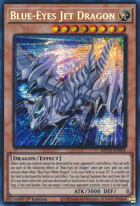 Blue-Eyes Jet Dragon [MP23-EN004] Prismatic Secret Rare | The Gaming-Verse