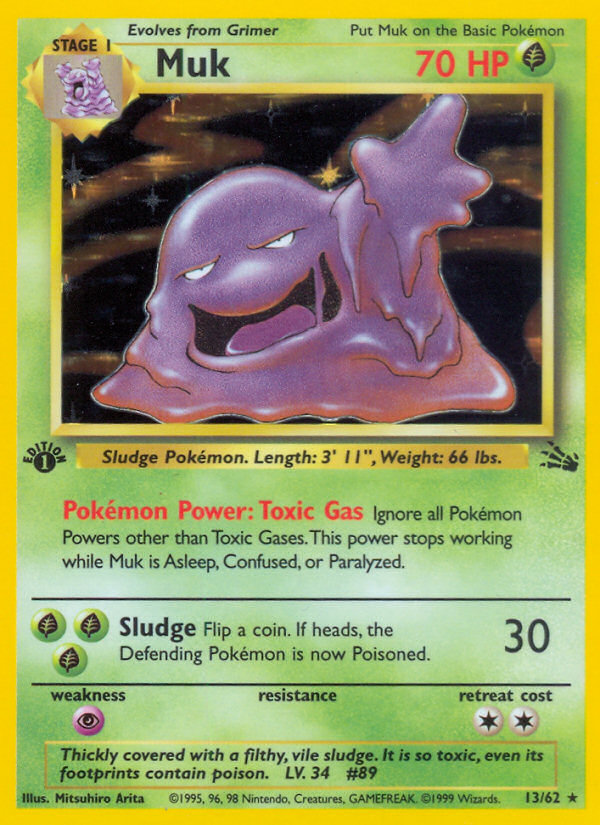 Muk (13/62) [Fossil 1st Edition] | The Gaming-Verse