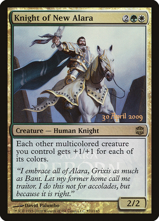 Knight of New Alara (Launch) [Alara Reborn Promos] | The Gaming-Verse