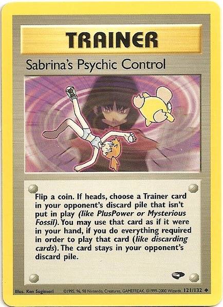 Sabrina's Psychic Control (121/132) [Gym Challenge Unlimited] | The Gaming-Verse