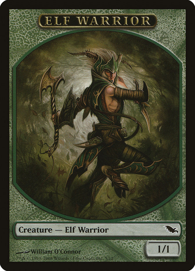 Elf Warrior (5/12) [Shadowmoor Tokens] | The Gaming-Verse