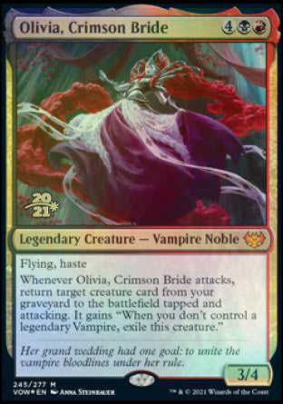 Olivia, Crimson Bride [Innistrad: Crimson Vow Prerelease Promos] | The Gaming-Verse