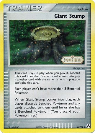 Giant Stump (75/92) (Stamped) [EX: Legend Maker] | The Gaming-Verse