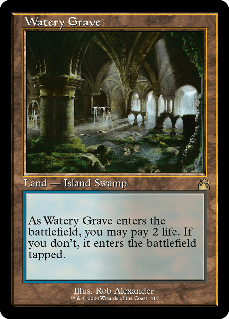 Watery Grave (Retro) [Ravnica Remastered] | The Gaming-Verse