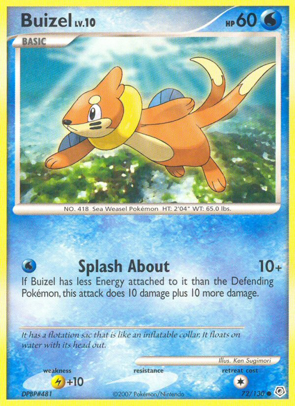 Buizel (72/130) [Diamond & Pearl: Base Set] | The Gaming-Verse