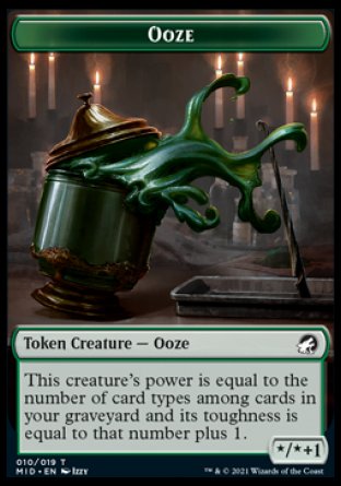 Ooze Token [Innistrad: Midnight Hunt Tokens] | The Gaming-Verse