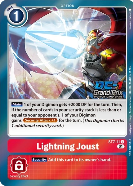 Lightning Joust [ST7-11] (Grand Prix 2022) [Starter Deck: Gallantmon] | The Gaming-Verse