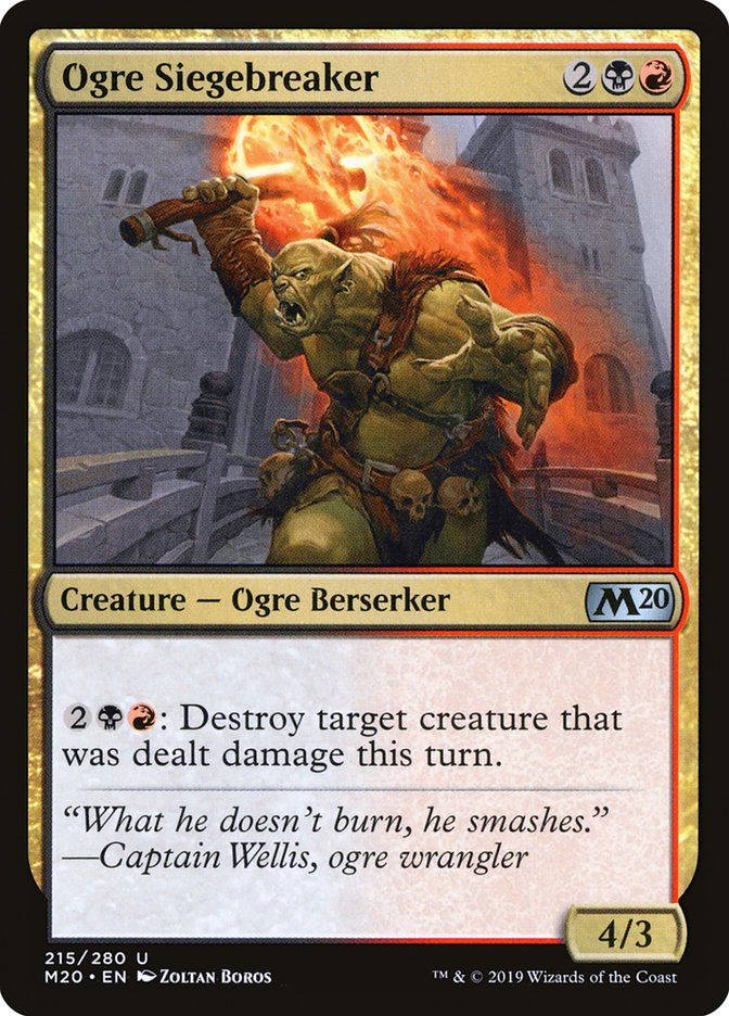 Ogre Siegebreaker [Core Set 2020] | The Gaming-Verse