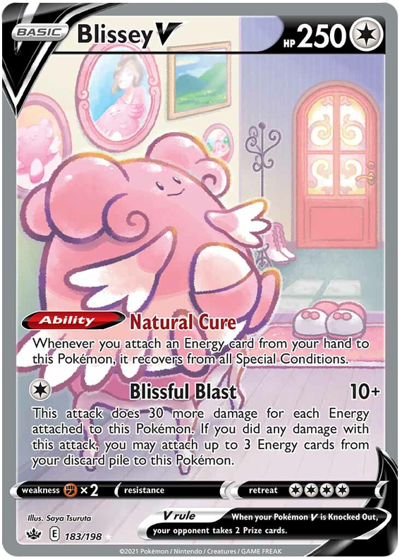 Blissey V (183/198) [Sword & Shield: Chilling Reign] | The Gaming-Verse