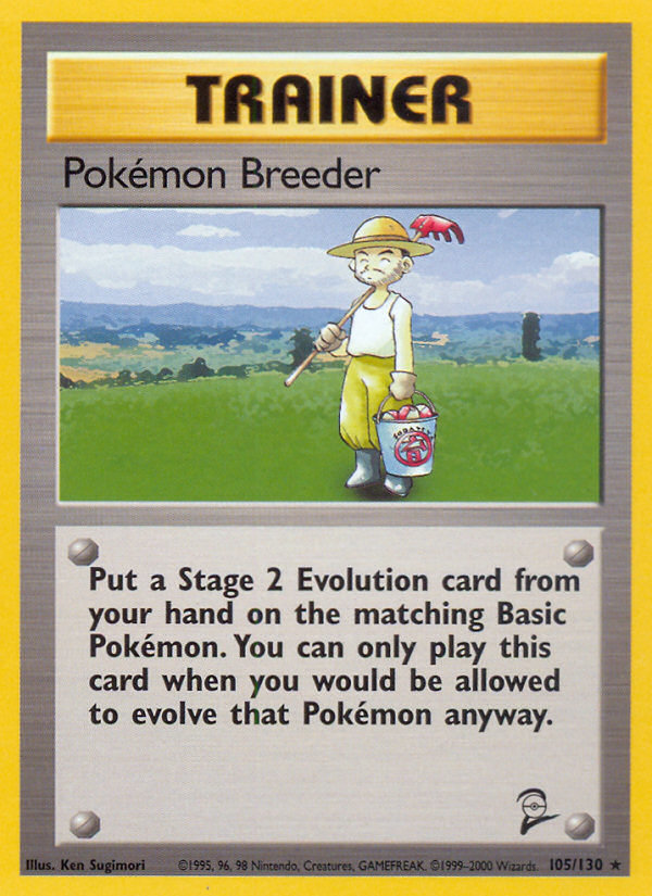 Pokemon Breeder (105/130) [Base Set 2] | The Gaming-Verse