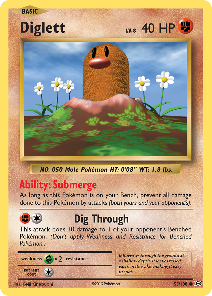 Diglett (55/108) [XY: Evolutions] | The Gaming-Verse