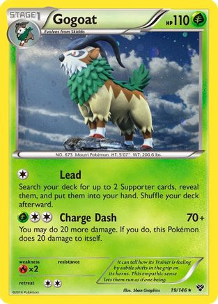 Gogoat (19/146) (Cosmos Holo) [XY: Base Set] | The Gaming-Verse