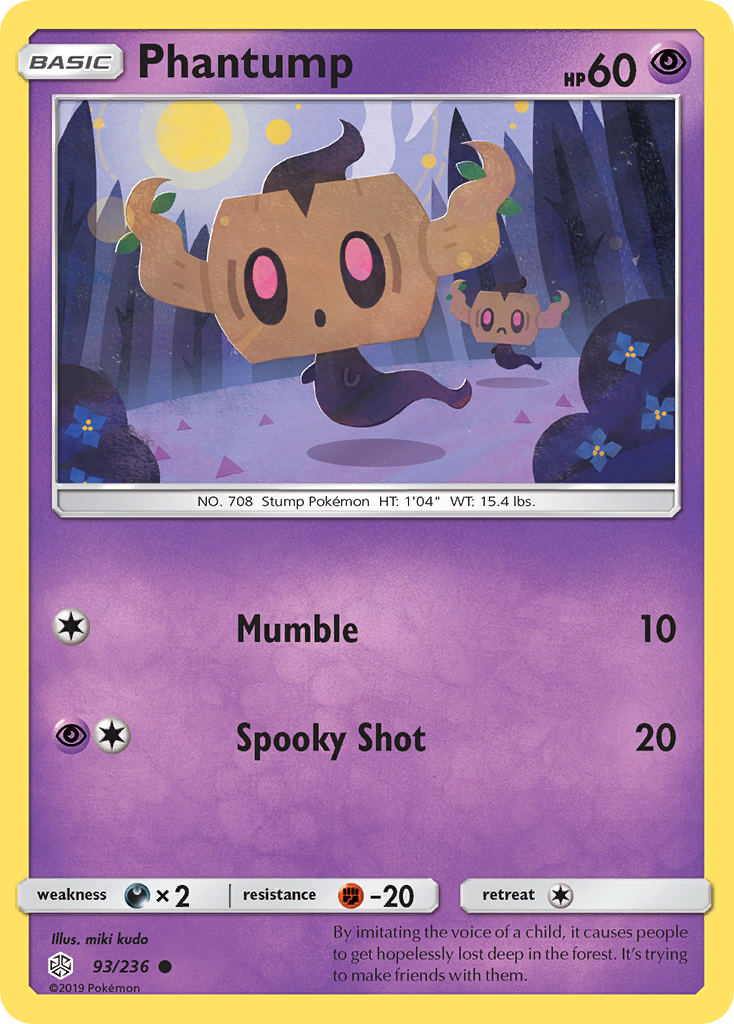 Phantump (93/236) [Sun & Moon: Cosmic Eclipse] | The Gaming-Verse