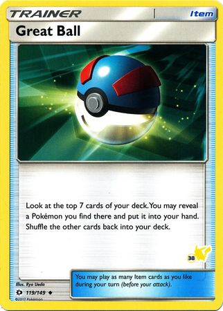 Great Ball (119/149) (Pikachu Stamp #38) [Battle Academy 2020] | The Gaming-Verse