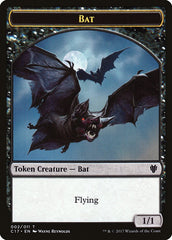 Bat // Vampire Double-sided Token [Commander 2017 Tokens] | The Gaming-Verse