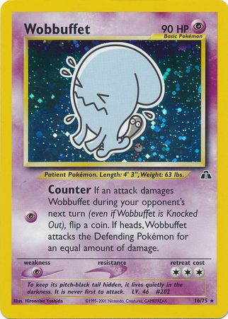 Wobbuffet (16/75) [Neo Discovery Unlimited] | The Gaming-Verse