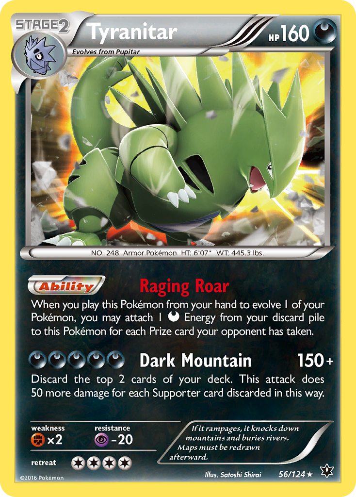 Tyranitar (56/124) [XY: Fates Collide] | The Gaming-Verse