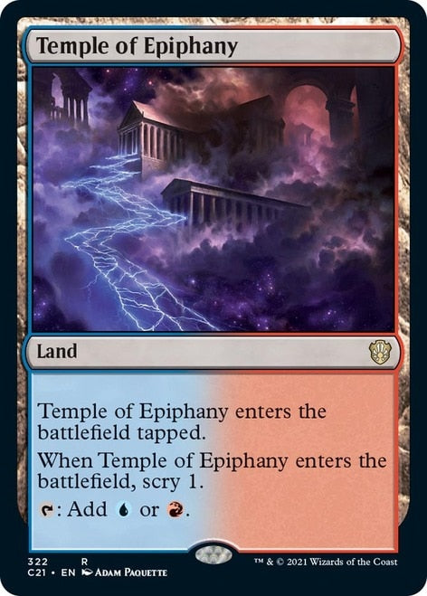 Temple of Epiphany [Commander 2021] | The Gaming-Verse