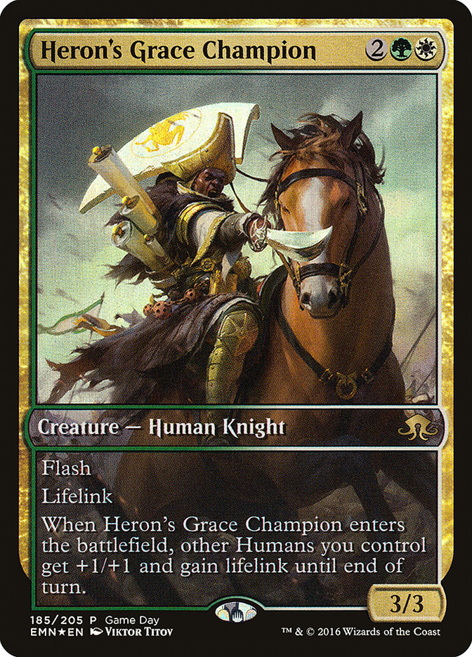 Heron's Grace Champion (Game Day) [Eldritch Moon Promos] | The Gaming-Verse