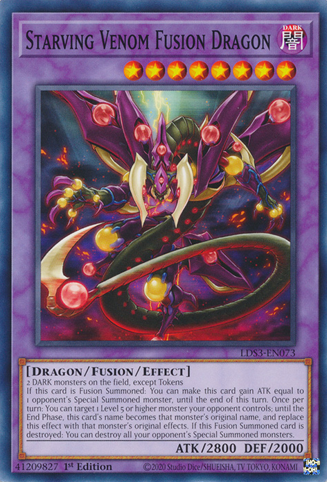 Starving Venom Fusion Dragon [LDS3-EN073] Common | The Gaming-Verse