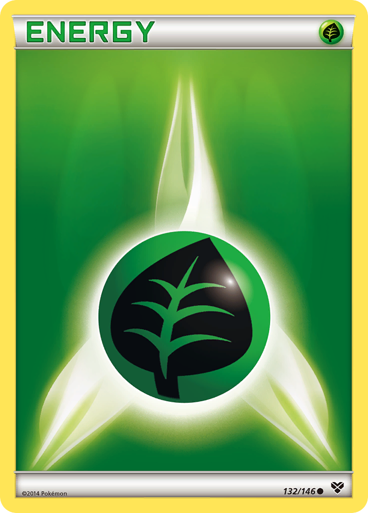 Grass Energy (132/146) [XY: Base Set] | The Gaming-Verse