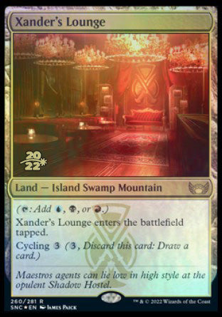 Xander's Lounge [Streets of New Capenna Prerelease Promos] | The Gaming-Verse