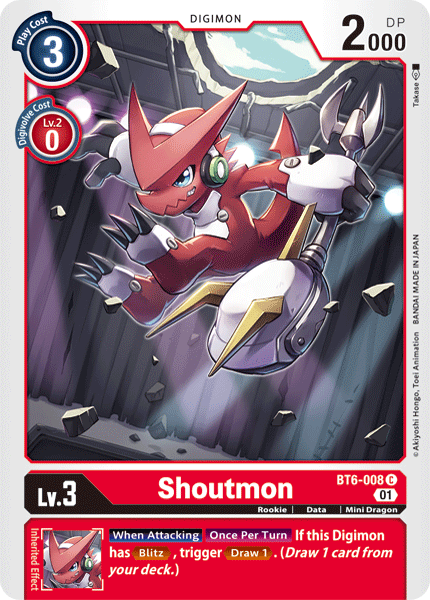 Shoutmon [BT6-008] [Double Diamond] | The Gaming-Verse