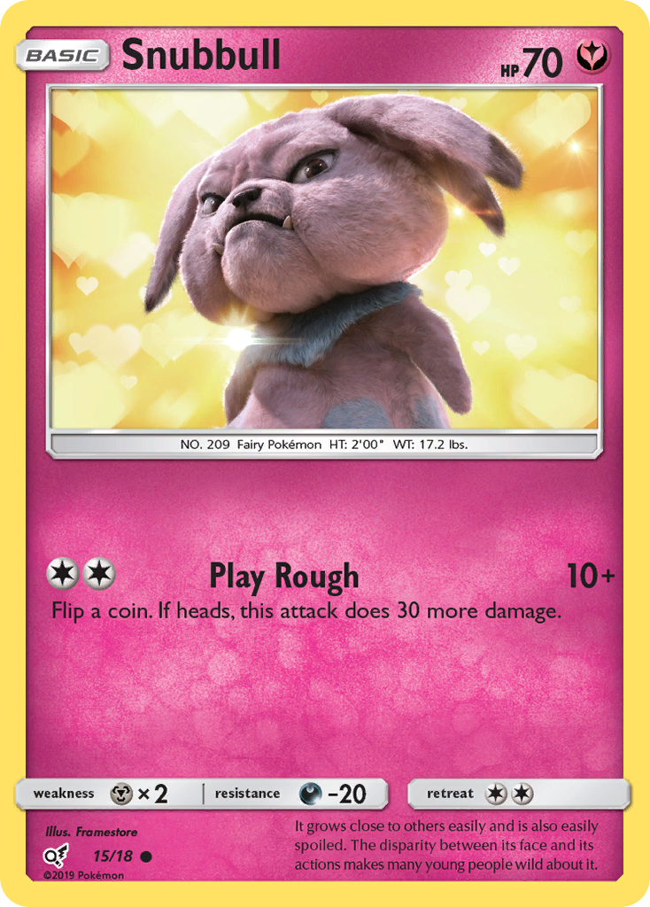 Snubbull (15/18) [Sun & Moon: Detective Pikachu] | The Gaming-Verse