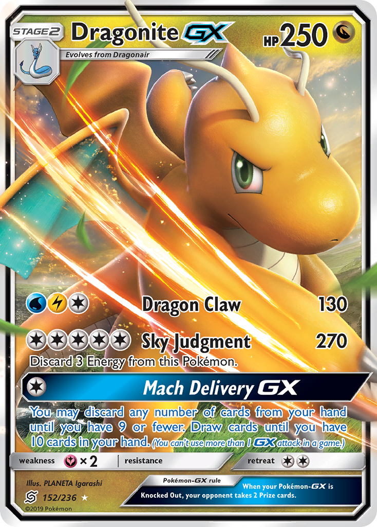 Dragonite GX (152/236) [Sun & Moon: Unified Minds] | The Gaming-Verse