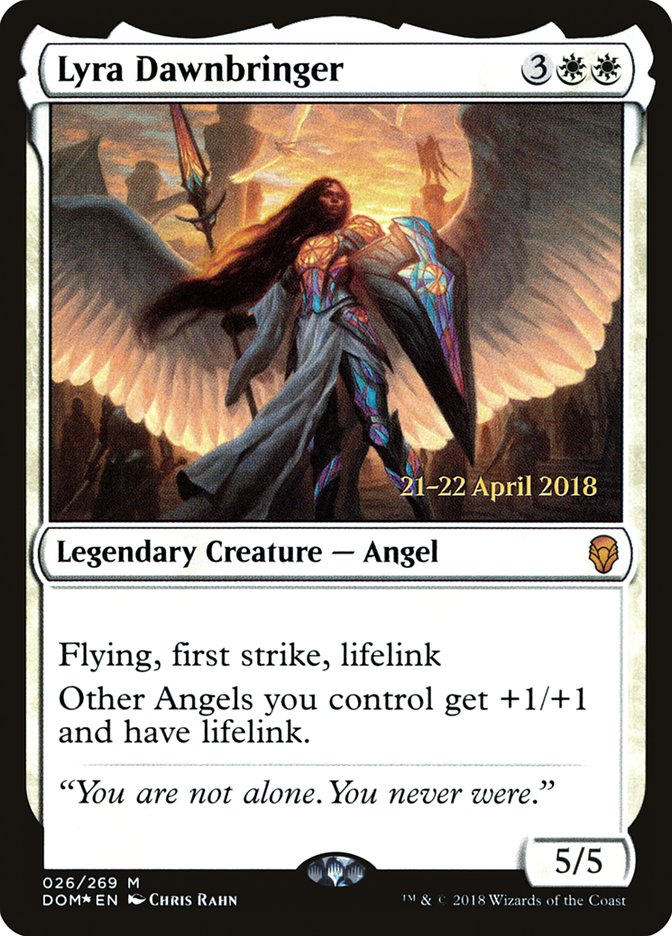 Lyra Dawnbringer  (Prerelease) [Dominaria Prerelease Promos] | The Gaming-Verse