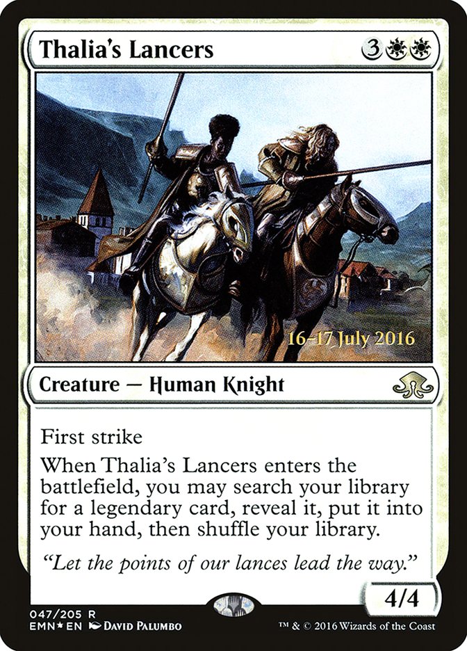 Thalia's Lancers  (Prerelease) [Eldritch Moon Prerelease Promos] | The Gaming-Verse