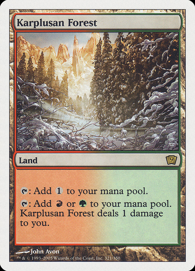 Karplusan Forest [Ninth Edition] | The Gaming-Verse