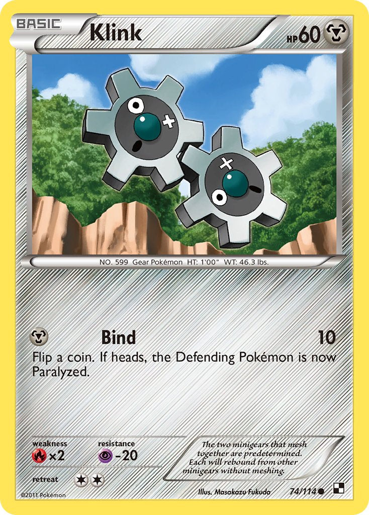 Klink (74/114) (Cracked Ice Holo) (Blister Exclusive) [Black & White: Base Set] | The Gaming-Verse