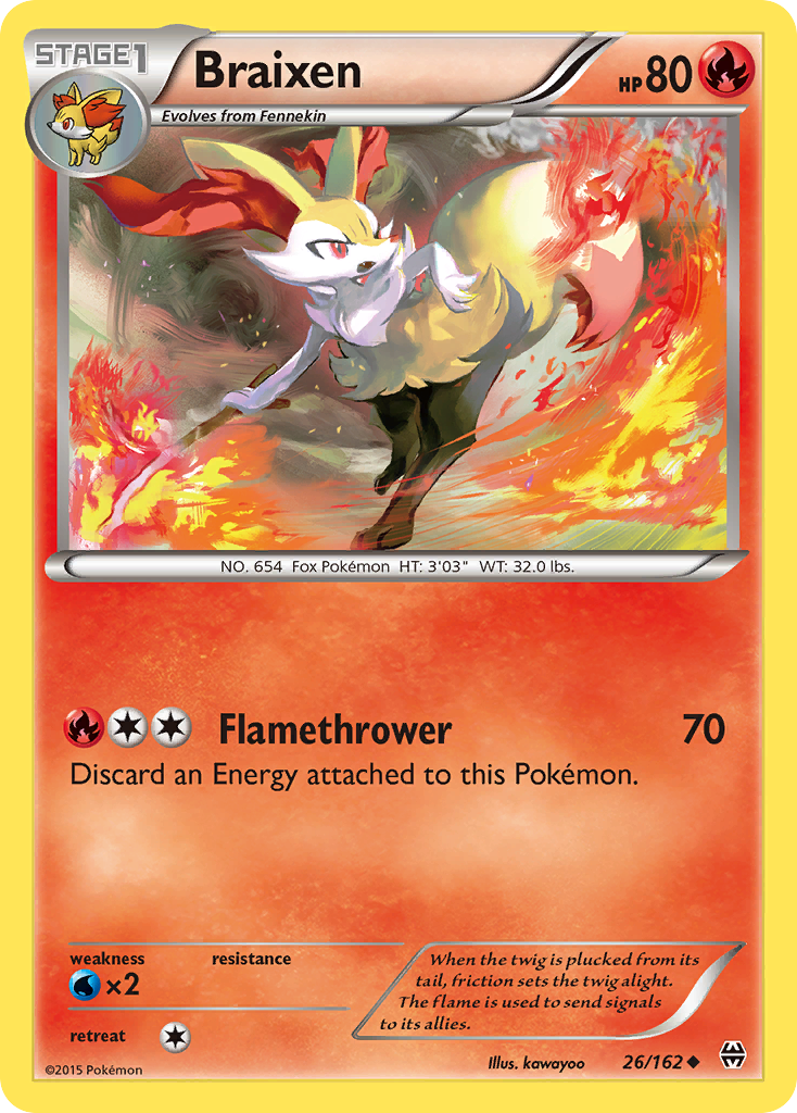 Braixen (26/162) [XY: BREAKthrough] | The Gaming-Verse