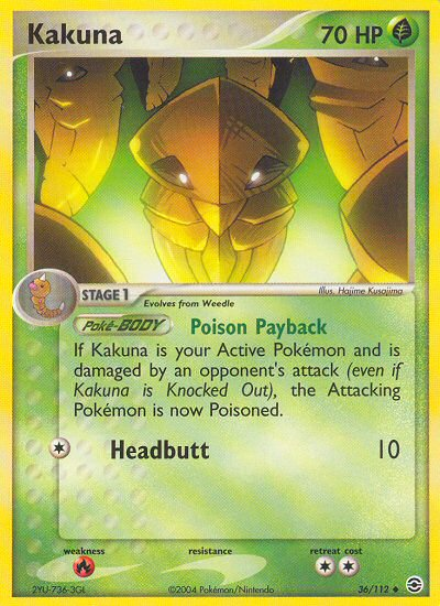 Kakuna (36/112) [EX: FireRed & LeafGreen] | The Gaming-Verse