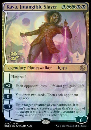 Kaya, Intangible Slayer [Phyrexia: All Will Be One Prerelease Promos] | The Gaming-Verse