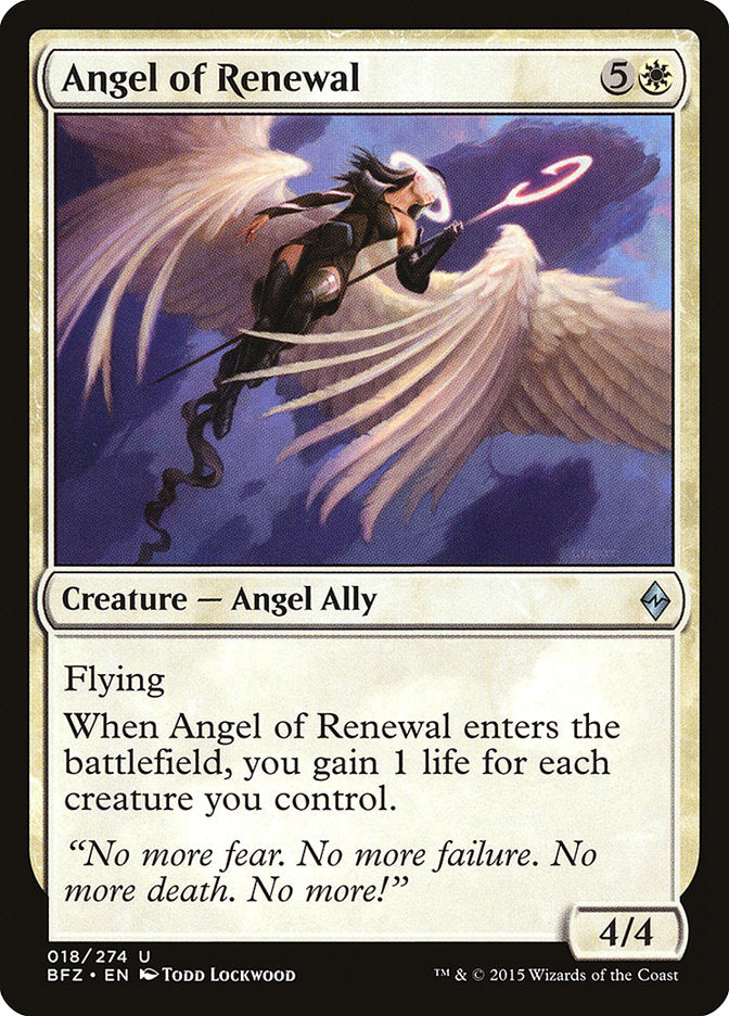 Angel of Renewal [Battle for Zendikar] | The Gaming-Verse