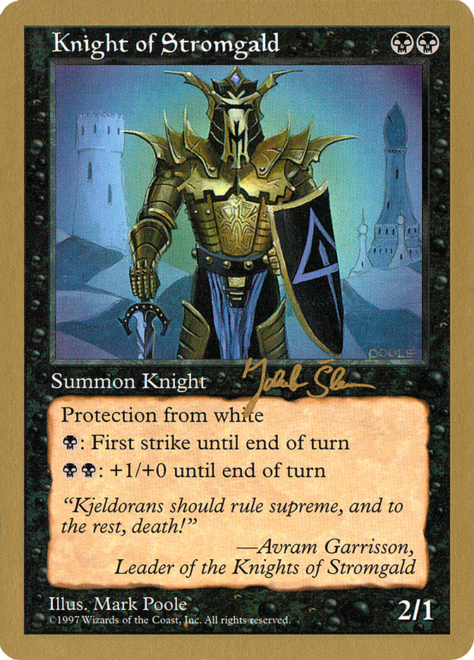 Knight of Stromgald (Jakub Slemr) [World Championship Decks 1997] | The Gaming-Verse