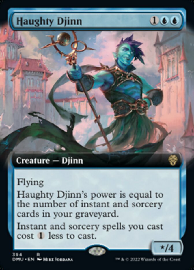 Haughty Djinn (Extended Art) [Dominaria United] | The Gaming-Verse