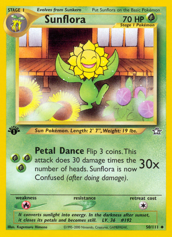 Sunflora (50/111) [Neo Genesis 1st Edition] | The Gaming-Verse