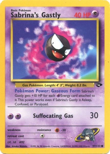 Sabrina's Gastly (97/132) [Gym Challenge Unlimited] | The Gaming-Verse