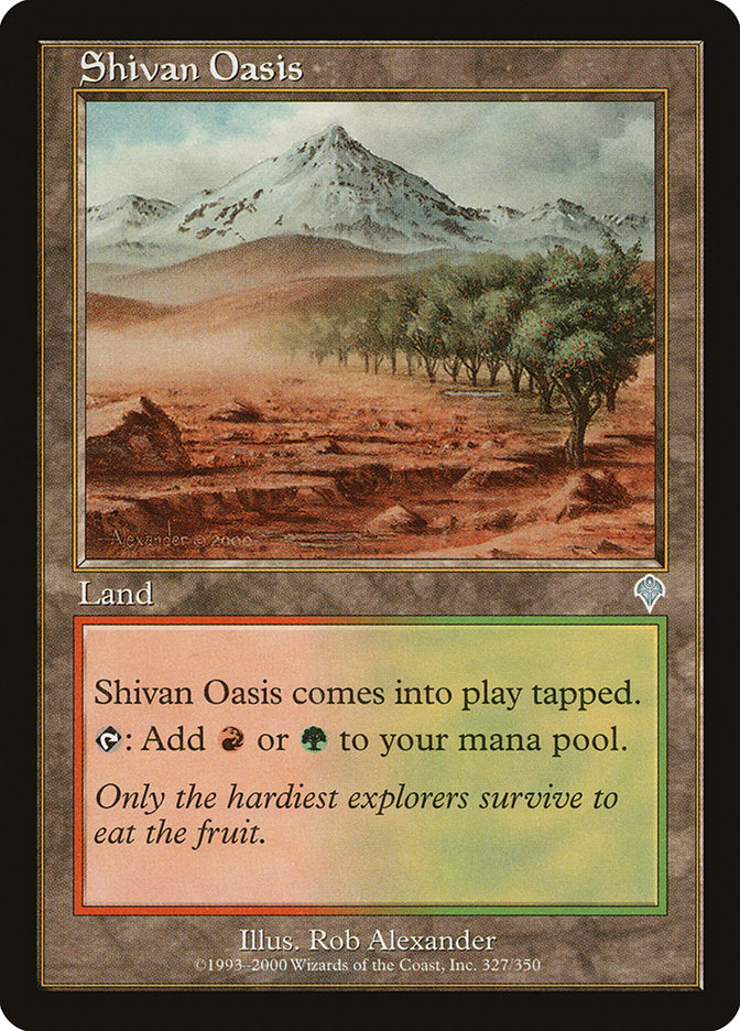 Shivan Oasis [Invasion] | The Gaming-Verse