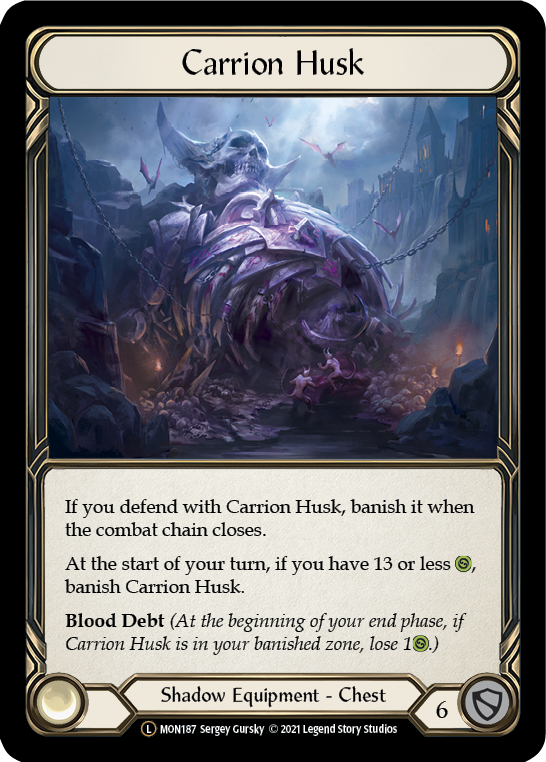 Carrion Husk (Rainbow Foil) [U-MON187-RF] Unlimited Rainbow Foil | The Gaming-Verse