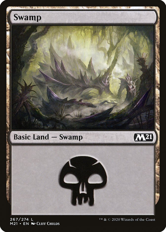 Swamp (#267) [Core Set 2021] | The Gaming-Verse